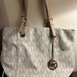 Michael Kors Cream Logo Tote